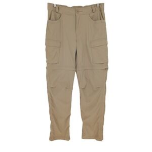 REI Co-op Sahara Convertible Cargo Pants Womens 8 Khaki Tan Zip Off Hiking Trail